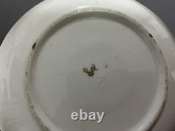 Continental Heavily Gilded & Hand Painted Flowers Cup & Saucer (handle A/F)