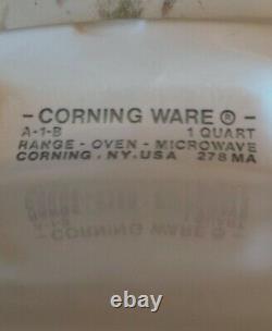 Corning Ware Set Of Three Two-1 quart & One-1/2 quart Spice of Life One Lid