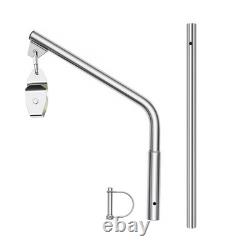 Crab Pot Puller System, Heavy Duty Marine Stainless Steel Davit Package & Pul