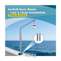 Crab Pot Puller System, Heavy Duty Marine Stainless Steel Davit Package & Pul