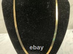 Cuoka 925 Italy Sterling Silver Two Tone Jewelry Set Bracelet & Necklace In Box