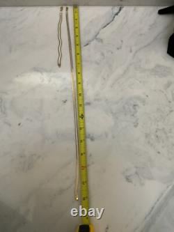 Cuoka 925 Italy Sterling Silver Two Tone Jewelry Set Bracelet & Necklace In Box