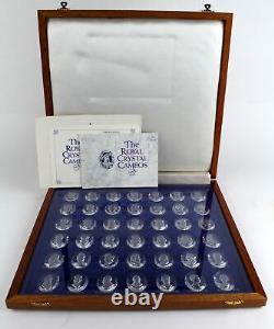 Danbury Mint. The Royal Crystal Cameo set, consisting of forty-two cameos, with