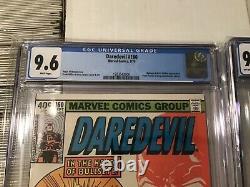 Daredevil #160 &161 CGC 9.6/9.8 set of Two Miller Run Bullseye App