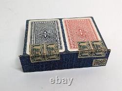 De La Rue's Five-Suit Bridge Double Deck Card Set, England, Five Suit, Tax Stamp