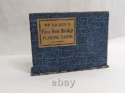 De La Rue's Five-Suit Bridge Double Deck Card Set, England, Five Suit, Tax Stamp