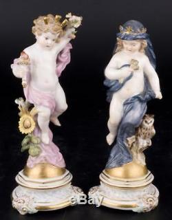 Decor Art. Germany. Meissen Set of two sculptures. Day and Night