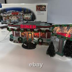 Department 56 Snow Village Shelly's Diner Two Piece Set #55008 Lighted