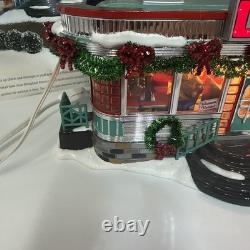Department 56 Snow Village Shelly's Diner Two Piece Set #55008 Lighted