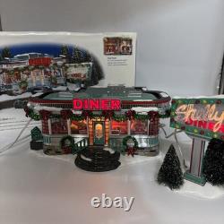 Department 56 Snow Village Shelly's Diner Two Piece Set #55008 Lighted