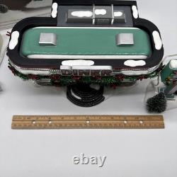 Department 56 Snow Village Shelly's Diner Two Piece Set #55008 Lighted