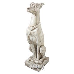 Design Toscano Art Deco Whippet Greyhound Sentinel Dog Statue Set of Two