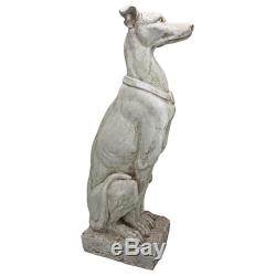 Design Toscano Art Deco Whippet Greyhound Sentinel Dog Statue Set of Two