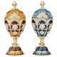 Design Toscano The Pavlousk Collection Romanov-style Enameled Eggs Set Of Two
