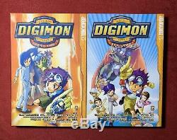 Digimon, Vols. 1 2 3 4 5, Tamers 1-4, Zero Two 1-2 (complete set) English Manga