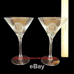 Disney Disneyland Club 33 Cocktail Set Mib Martini Mixer & Two Glasses New