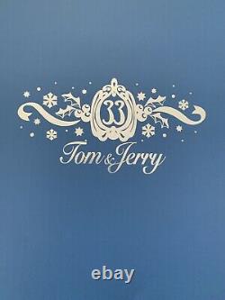 Disney Disneyland Club 33 Tom & Jerry Bowl and Two Cups Recipe Set New + Bonus
