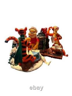 Disney's Winnie The Pooh & Tigger Christmas Vintage Stocking Holders Set Of Two