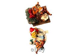 Disney's Winnie The Pooh & Tigger Christmas Vintage Stocking Holders Set Of Two