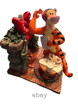 Disney's Winnie The Pooh & Tigger Christmas Vintage Stocking Holders Set Of Two