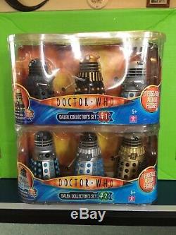 Doctor Who 5 Classic Dalek Collector's Sets 1 & 2 One and Two Opened but boxe