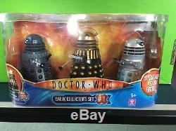 Doctor Who 5 Classic Dalek Collector's Sets 1 & 2 One and Two Opened but boxe