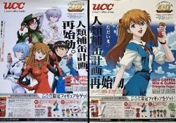 EVANGELION UCC Promo Poster two set Rei Ayanami Asuka Langley Soryu