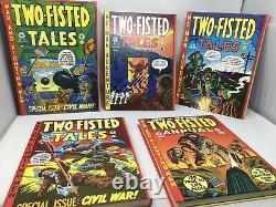 Ec Library Complete Two-Fisted Tales 4 Volume Boxed Hard Cover Set 1980 Slipcase