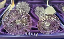 Edinburgh Crystal Millennium Set of 10 Glasses. Includes 6 large and 2 Flutes