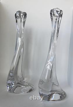 Elsa Peretti Crystal Candlestick for Tiffanys set of two