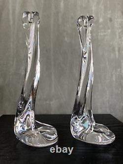 Elsa Peretti Crystal Candlestick for Tiffanys set of two