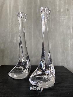 Elsa Peretti Crystal Candlestick for Tiffanys set of two