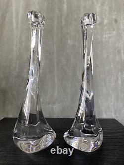 Elsa Peretti Crystal Candlestick for Tiffanys set of two