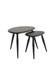 Ercol Collection Pebble Nest Of Two Tables In Stained Black W49cm D34cm Rrp &pound;620