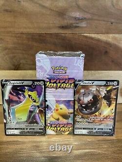FACTORY SEALED Vivid Voltage Booster Box (18 Packs) And Two V Cards From The Set