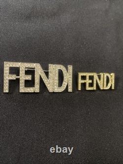 Fendi Luxury Brand Designer Pin Brooch Set Of Two
