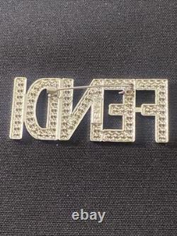 Fendi Luxury Brand Designer Pin Brooch Set Of Two