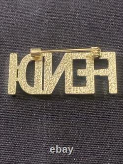 Fendi Luxury Brand Designer Pin Brooch Set Of Two