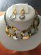 Fifth Avenue Jewellery Collection Two Piece Silver And Gold Colour Chunky Set