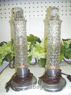 Filament Tube Bulbs Set of Two Piano Lamps