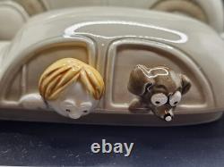 Fitz And Floyd Auto Cookie Jar With Auto Mugs Japan Rare Set 1978