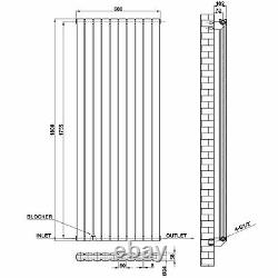 Flat Panel Radiator Vertical Design Tall Upright Central Heating Radiators