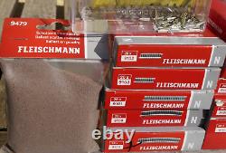 Fleischmann N Set N-Profi 9170+ 9171, 20 x Switches+ many Tracks, new