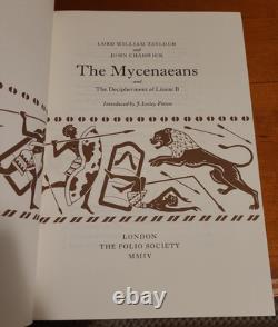 Folio Society The MYCENAEANS AND THE MINOANS Two Volume Set in Slipcase