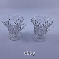 Fostoria American Clear Handled Sherbet Set Of 2