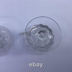 Fostoria American Clear Handled Sherbet Set Of 2