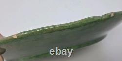 French Biot Art Pottery Plate Lot 2 Green Glaze Country Rustic Artisan France 8