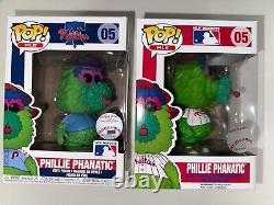 Funko Pop! MLB Phillie Phanatic #05 Set of Two Blue Jersey & White Jersey