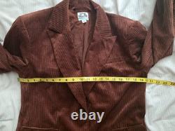 Future Collective Reese Blutstein Set Corduroy Blazer Sz M+ Bermuda Shorts 12 Br