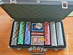 Genuine Full Tilt poker chip set with cards and dice. High quality